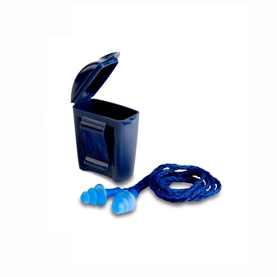 NLA - pair-REUSABLE CORDED EAR PLUGS IN A CASE