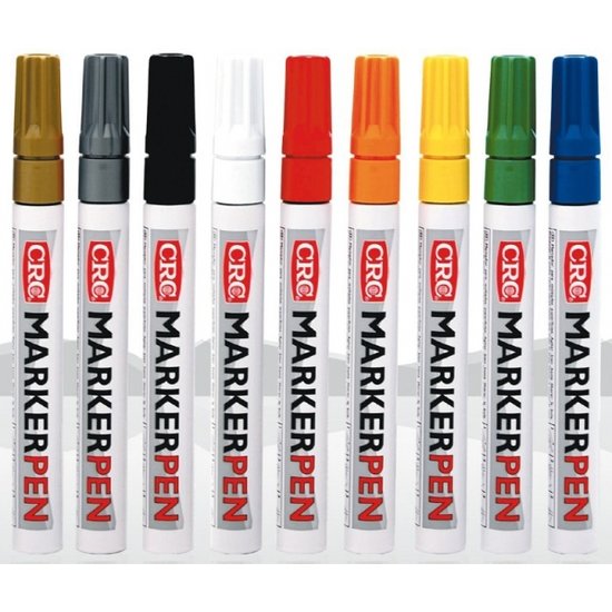 CRC Gold Permanent Paint Marker Pen for Multi-Surface Use