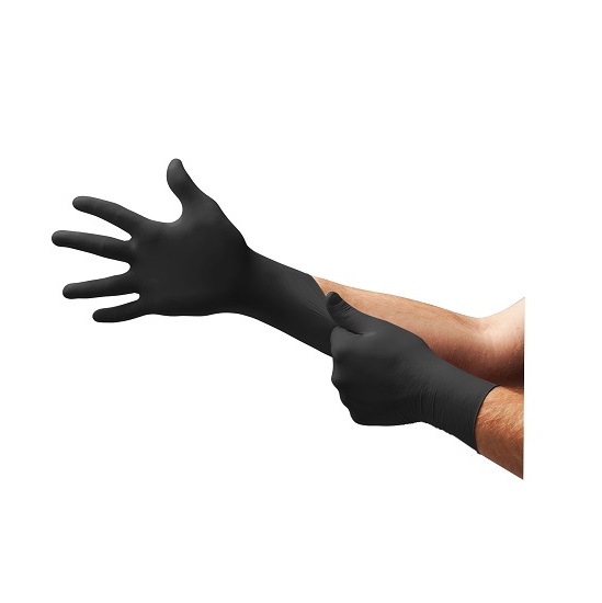 Ansell Microflex 93-852 Black Nitrile Glove
