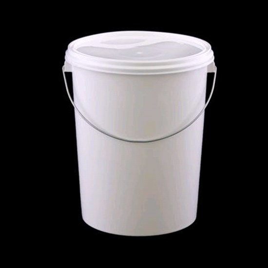 5 ltr WHITE PLASTIC POLYPAILwPRYOFF LID