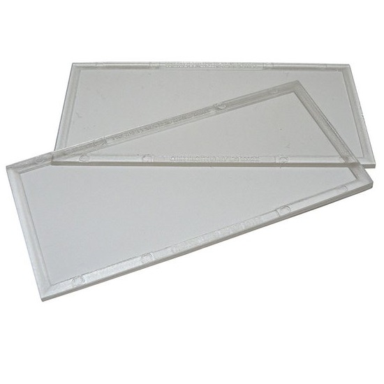 108 x 51mm Clear Plastic Cover Plate