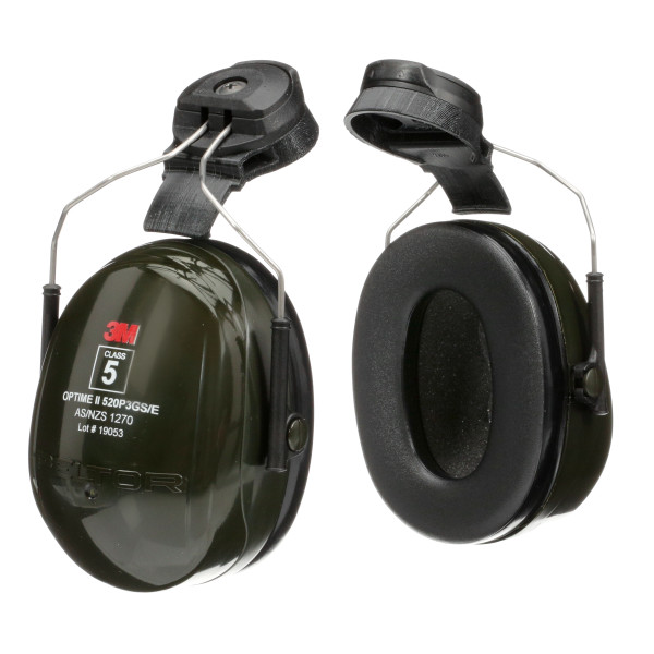 3M Peltor Optime II H520P3GS/E Helmet Attach Class 5 Earmuff