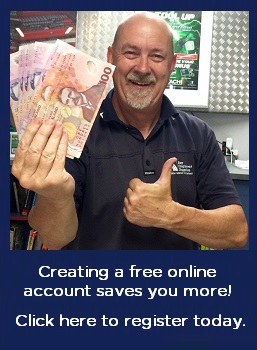 Create an online account and save more!