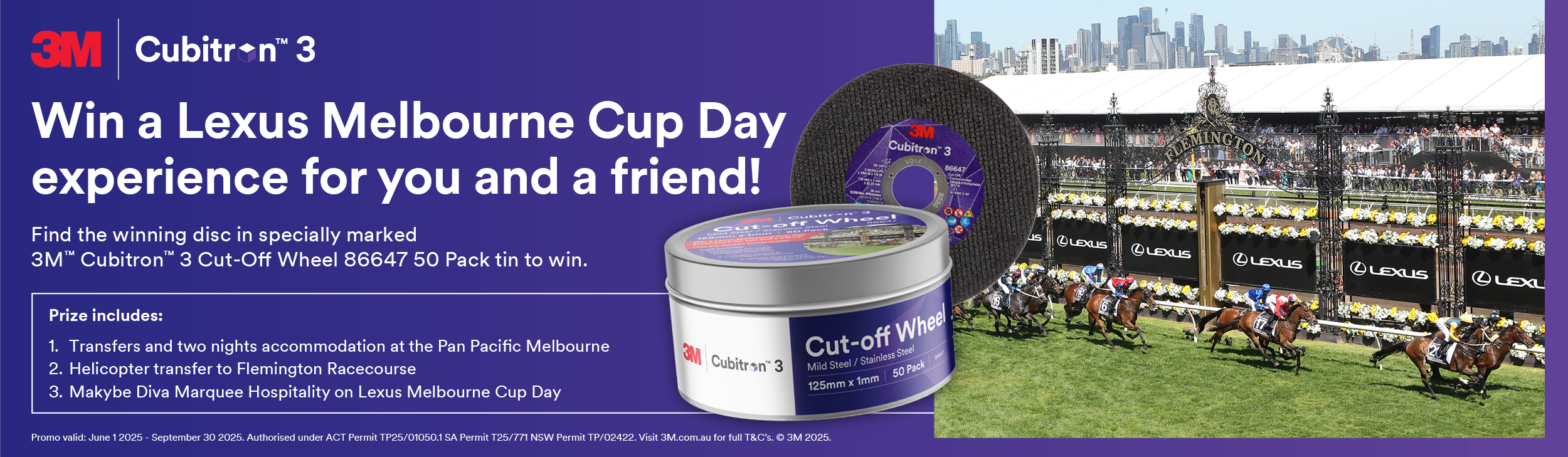 3M Cubitron 3 Cut Off Wheel Tin Promo