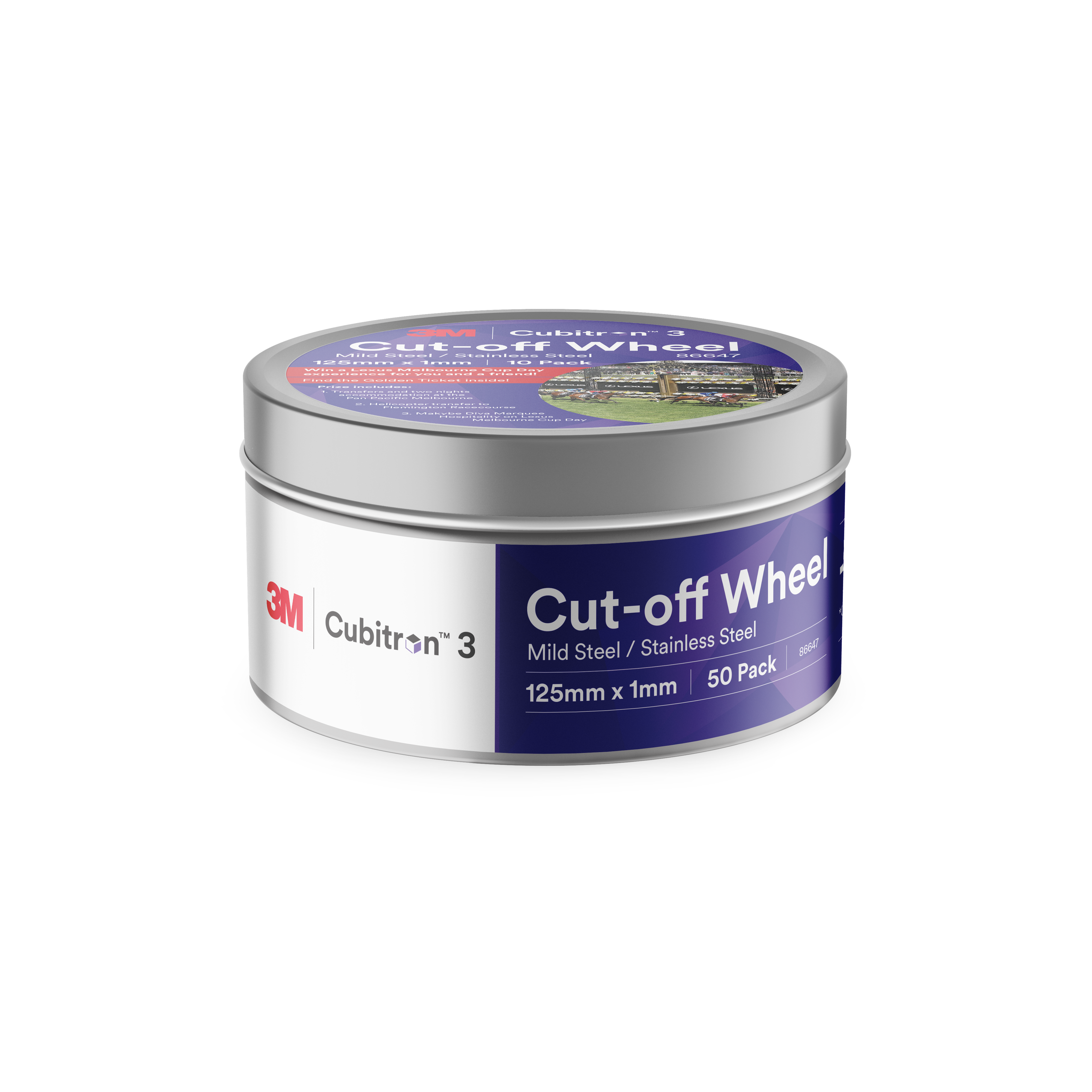 Cubitron 3 Cut-off Wheel 125mm x 1mm Limted Promo Tin (50Pk)