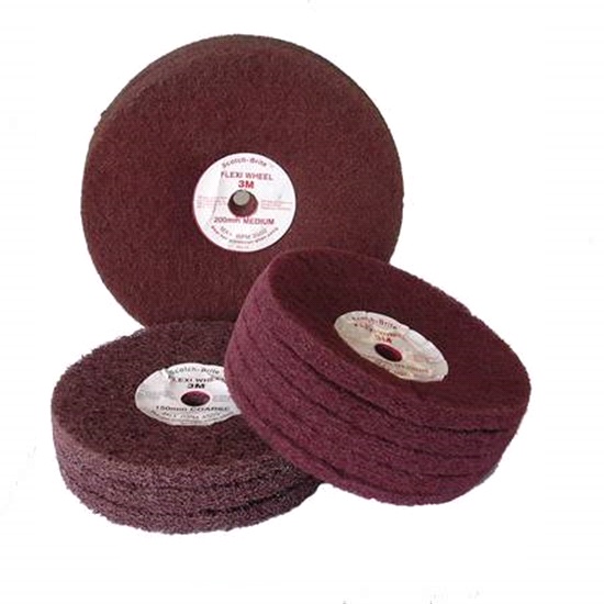 150mmx50mm MAROON CRSE FLEXI WHEEL