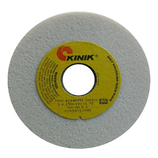 WHITE 6”/150mmx19 WA60KV GRINDING WHEEL