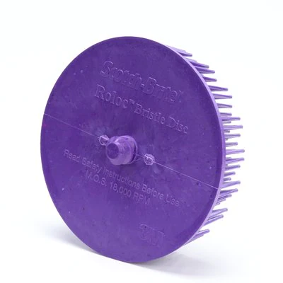 ea 75mm P36 - Purple 07537 3M Roloc Bodyman Bristle Disc