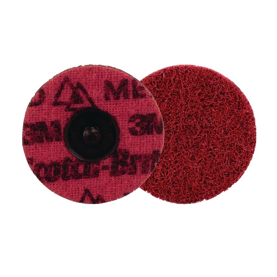 50mmmm (TR) A MED Red Scotch-Brite Roloc Precision Surface Conditioning Disc