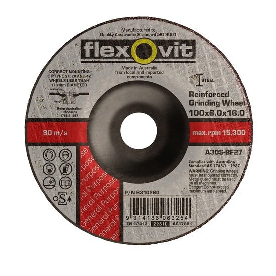115mmx6x22 GP METAL D/C DISC-FLEXOVIT