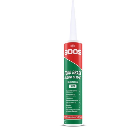 pack12 300gm FOOD GRADE SILICONE ADHESIVE - WHITE