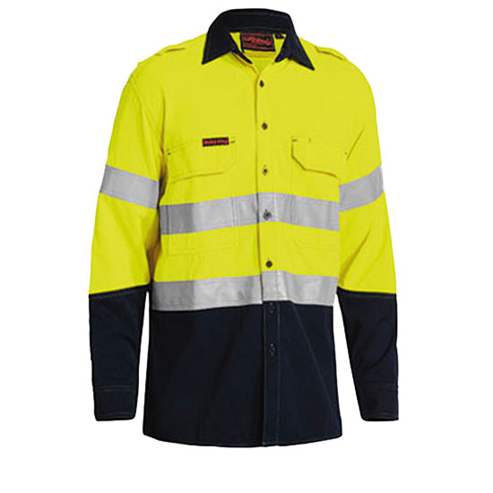 Bisley TenCate Tecasafe® 2 Tone Hi Vis FR Shirt	 - Logoed