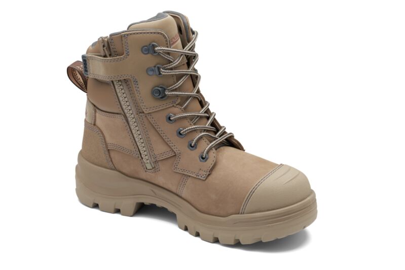 Blundstone 8063 Nubuck Zip Sided Griptek HD Safety Boot