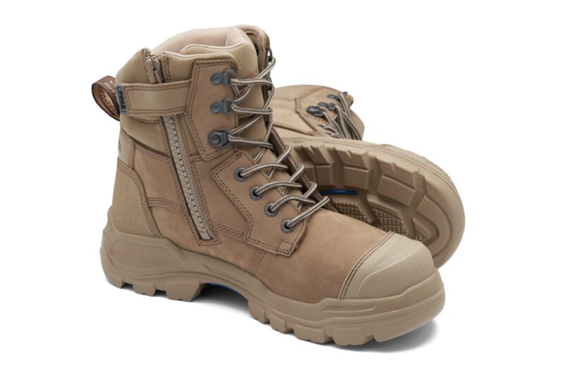 Blundstone 9063 Nubuck Zip Sided Griptek XHD Safety Boot