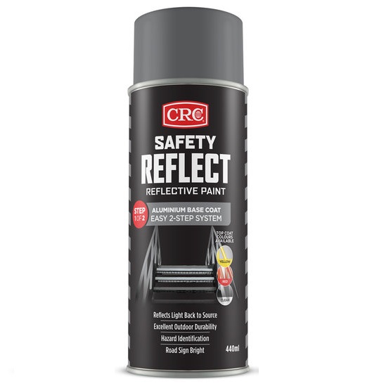 pack6 CRC Safety Reflect Paint - Aluminium Basecoat - 440ml