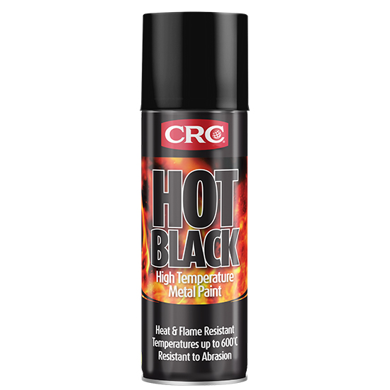 pack6 400ml HOT BLACK HI-TEMP PAINT