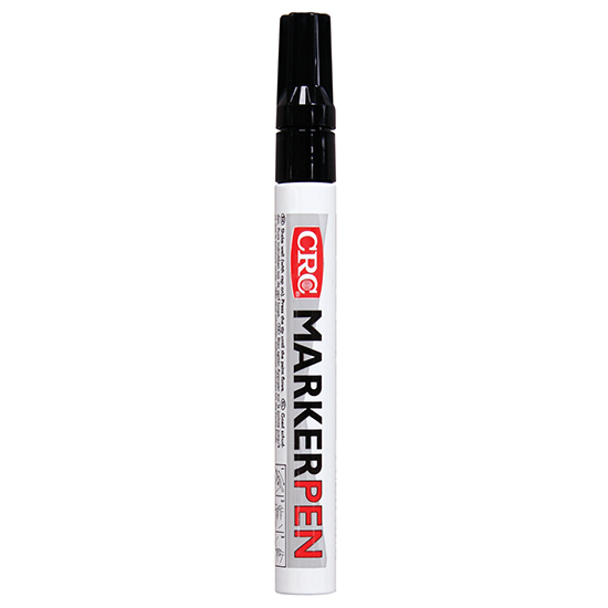 CRC Black Permanent Paint Marker Pen for Multi-Surface Use