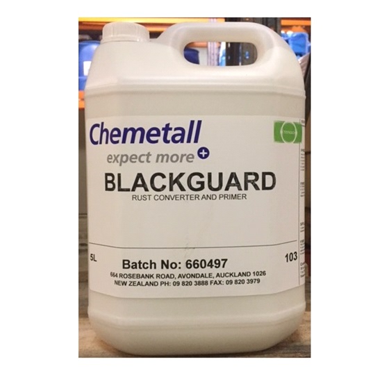 5 ltr 1061 BLACK GUARD RUST REMOVER