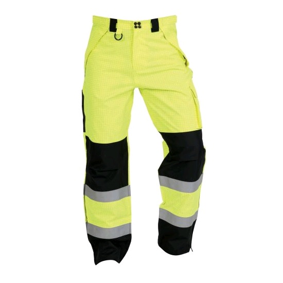 Bison Rigour Fire Retardant Raintrousers - Yellow/Black