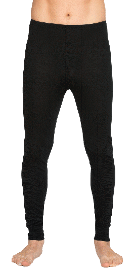 Black Merino Long Pants