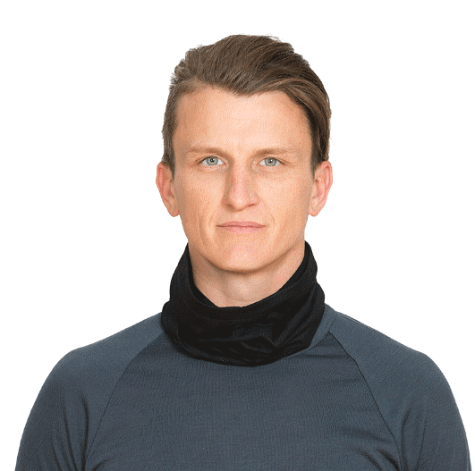 Merino Neck Warmer - Black