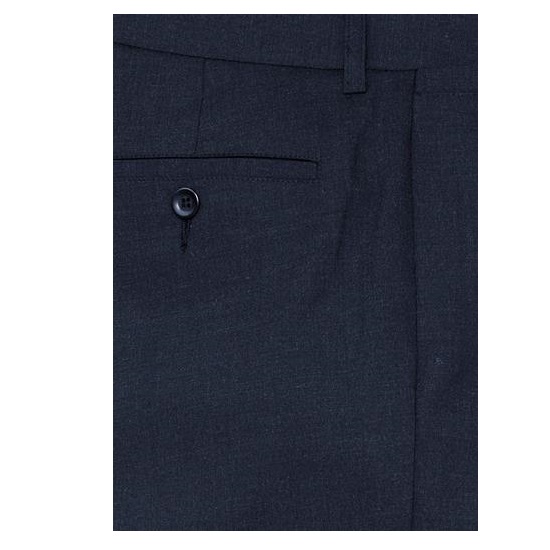 Ladies Classic Flat F/Panel Pants - Black