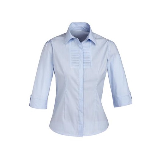 Ladies Berlin 3/4 Sleeve Shirt - Blue - #16