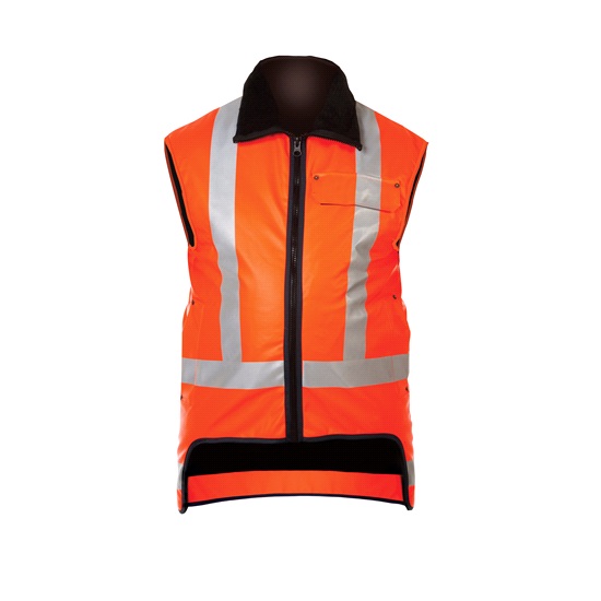 Tufflex Sleeveless Vest with Hi-Vis Tape - Orange