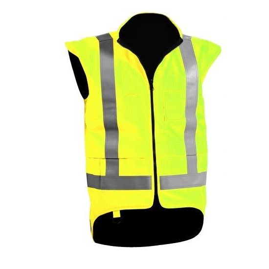 Bison Rigour Vest Fire Retardant Day/Night - Yellow