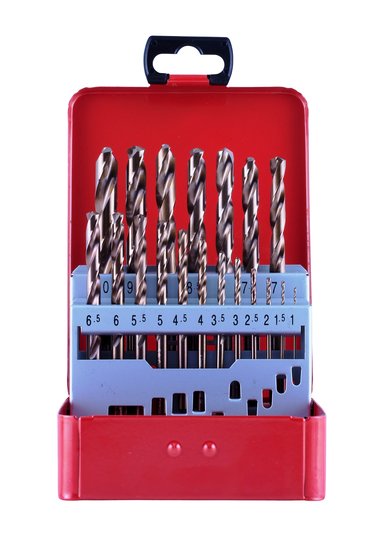 19pce 1.0-10mm COBALT DRILL SET