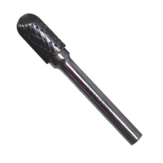 Burr Cylinder Ball Nose 10mm X 20mm (1/4” Shaft)