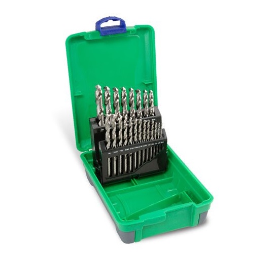 1/16-3/8” 21 Piece Bright HSS Jobber Drill Set in ABS Plastic