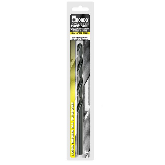 1/4” HSS Long Series Drill - Clam
