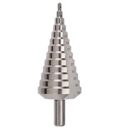 4-39 x 2mm Straight Flute HSS Step Drill