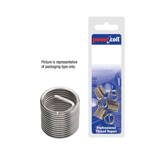 10pack 5/16” x 18 x 1.5D UNC Wire Thread Inserts - Powercoil