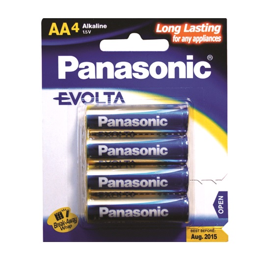 pkt4 “AA” EVOLTA BATTERIES-PANASONIC