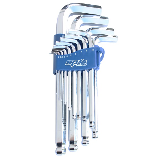 13pce 2-19mm Jumbo Hex Key Set - Metric - SP Tools