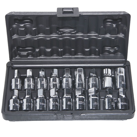 3/8” 18pce Oil Drain Plug Key Set - SP Tools
