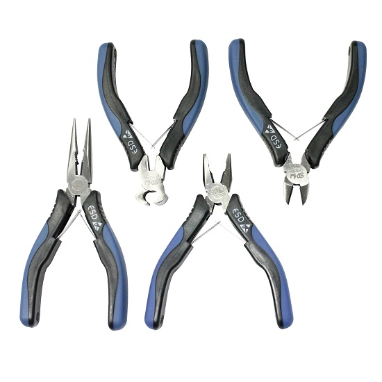 4pce 200mm Mini Plier/Cutter Set - SP Tools