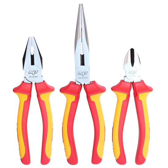 3pce VDE Plier/Cutter Set - SP Tools