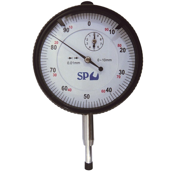 Dial Indicators 0-10mm (0.1 Reading) Steel Case - SP Tools