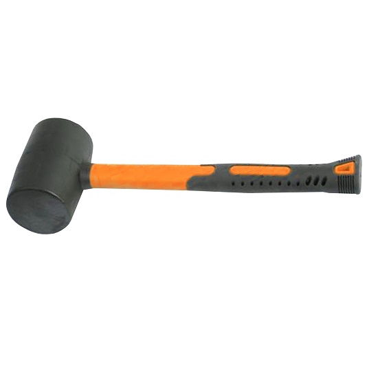450g (16oz) Rubber Mallet - Black - SP Tools
