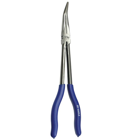 275mm Long Handle Bent 45 Deg Pliers - SP Tools