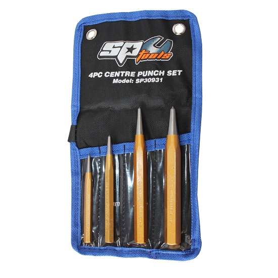 4pce Centre Punch Set - SP Tools