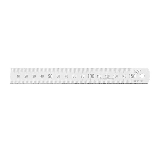 150 x 18 x 0.8mm Stainless Steel Ruler - SP Tools