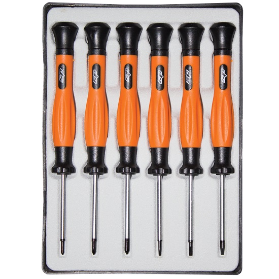 6pce Phillips/Slotted Mini Screwdriver Set - SP Tools