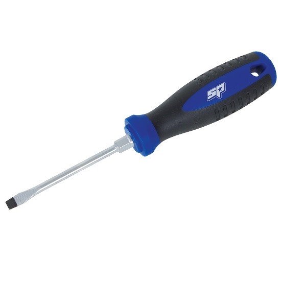 6.0 x 150mm Premium Hex Bolster Slotted Screwdriver - SP Tools