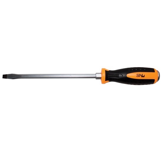 6.5 x 100mm Go Thru Slotted Screwdriver - SP Tools