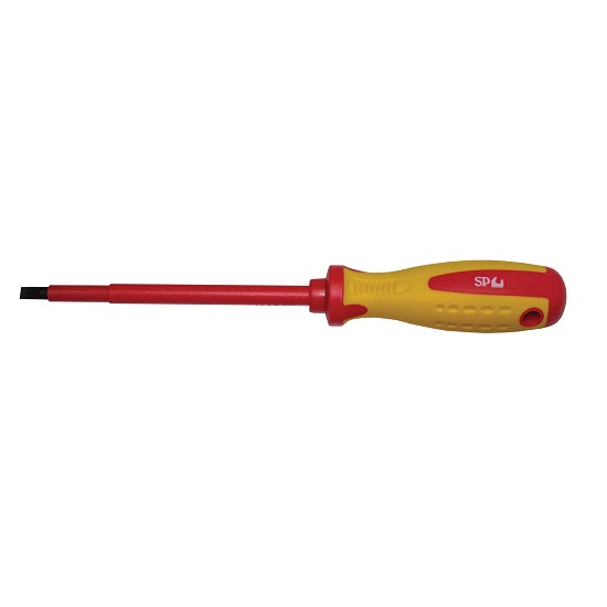 3.0 x 100mm Insulated Slotted Screwdriver - SP Tools