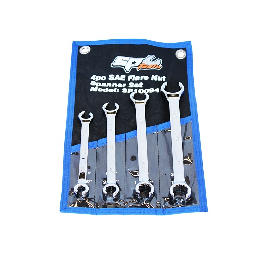 4pce Flare Spanner Set - Imperial - SP Tools